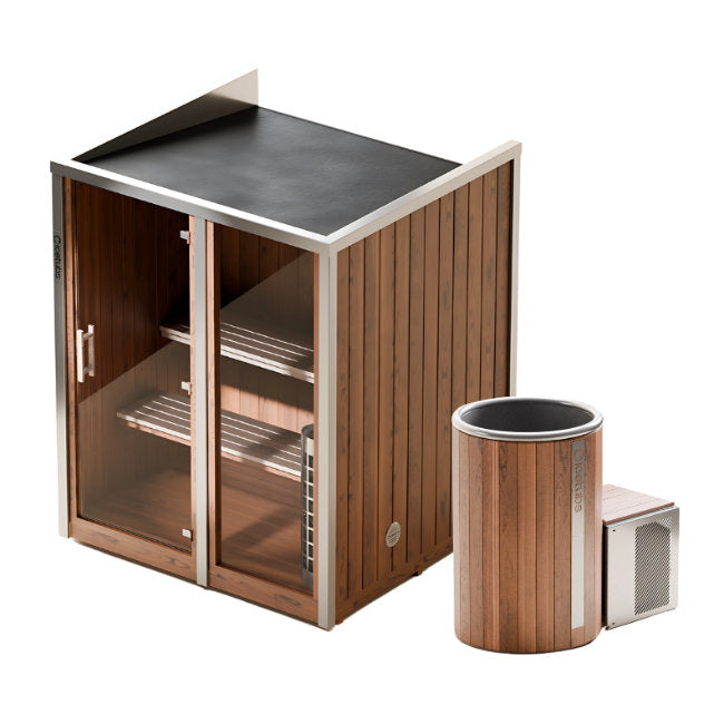 Contrasttherapie bundel: IceSauna & IceBarrel