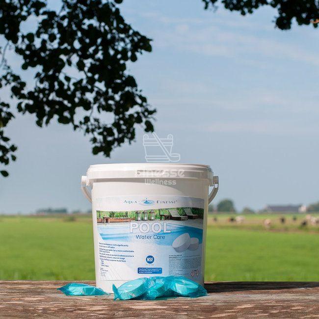 AquaFinesse Pool Water Care Bucket (100 stuks) – Kristalhelder Zwembadwater met 70% Minder Chloor -  - Reiniging - ["Gratis Verzenden","intel","pool","reiniging","waterbehandeling"]