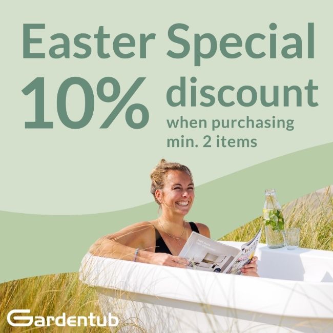 Gardentub Sand Dune: Luxe Buitenbad & IJsbad voor Jaar-rond Tuinplezier - Finesse Wellness BV