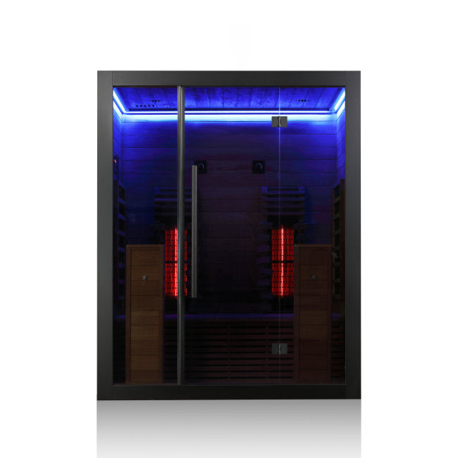 Hekla Infrared 160 Nero: Compacte 2-Persoons Infraroodcabine