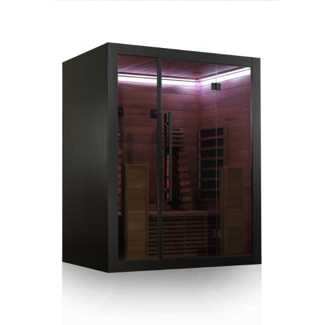 Hekla Infrared 160 Nero: Compacte 2-Persoons Infraroodcabine