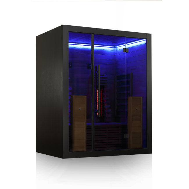 Hekla Infrared 160 Nero: Compacte 2-Persoons Infraroodcabine