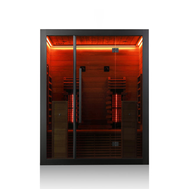 Hekla Infrared 160 Nero: Compacte 2-Persoons Infraroodcabine