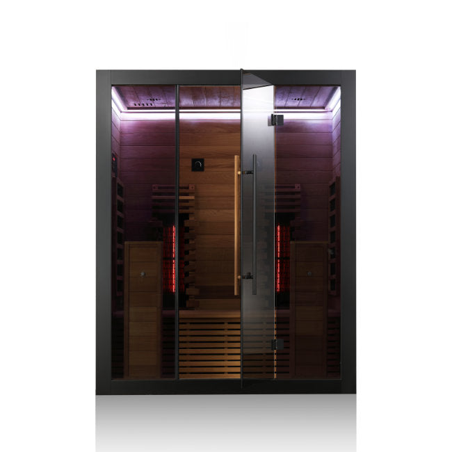 Hekla Infrared 160 Nero: Compacte 2-Persoons Infraroodcabine