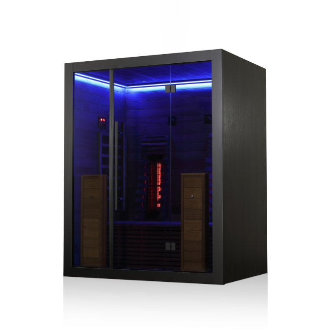 Hekla Infrared 160 Nero: Compacte 2-Persoons Infraroodcabine -  - Sauna's - ["binnensauna","infrarood","sauna"]