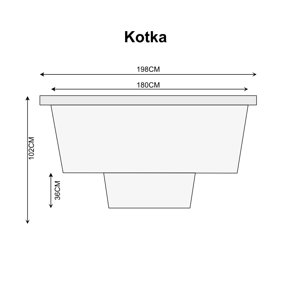 Houtgestookt Hottub FS Kotka 6-8p met externe kachel-Finesse Wellness BV