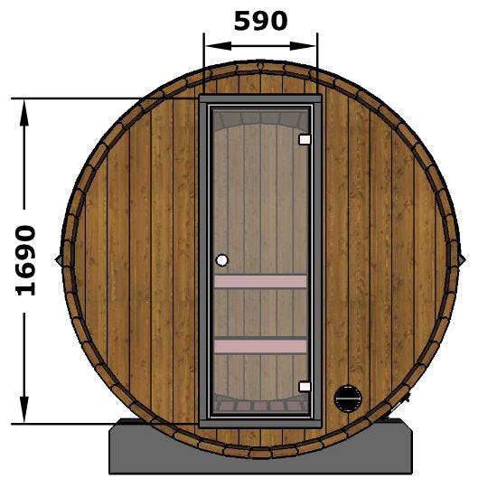 Petite 160 Buitensauna-Finesse Wellness BV