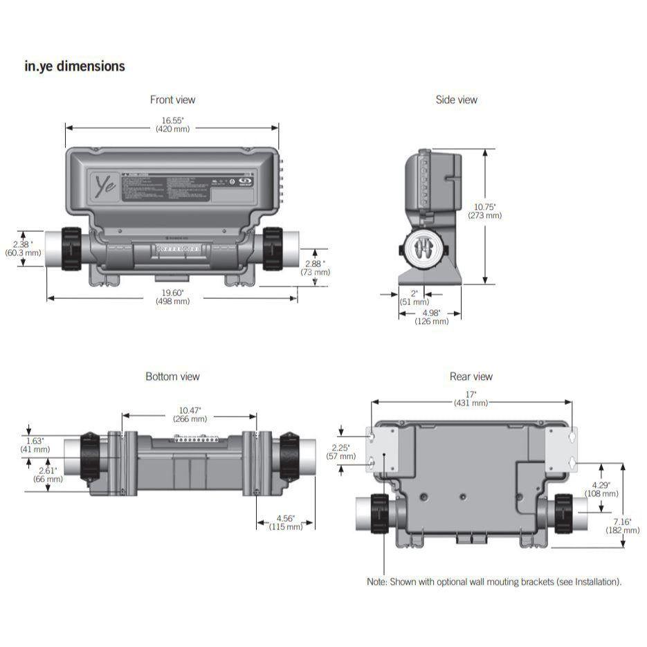 Gecko IN.YE-3 Control Box 2KW - Finesse Wellness BV