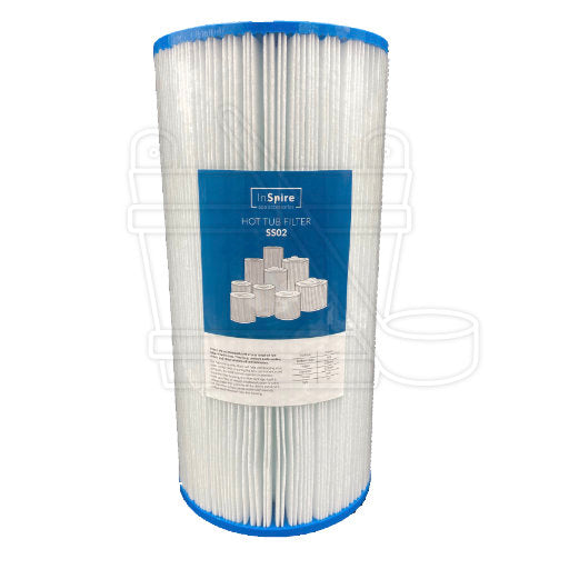 InSpire SS02 Spa Filter - 338 × 125-Finesse Wellness BV