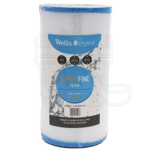 Wellis AKU1608 Spa Filter - 235 × 127 - Myline white (no thread)-Finesse Wellness BV