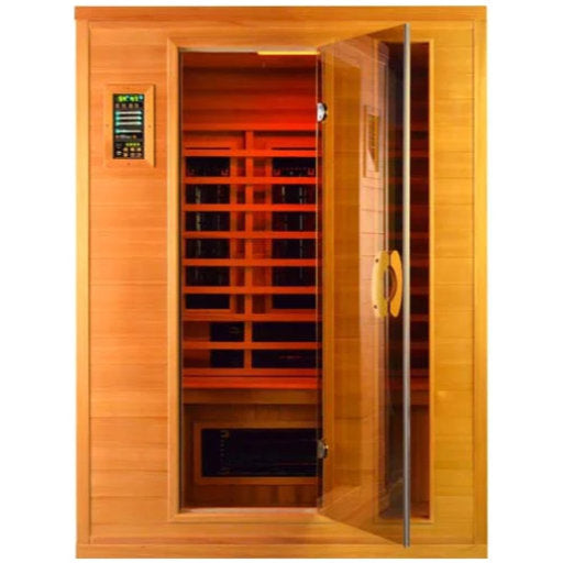 FS 140 Deluxe Cerderhouten Infrarood Sauna met glasdeur-Finesse Wellness BV