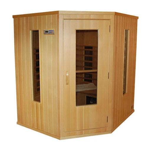 FS 160 Deluxe Hoekmodel Cerderhouten Infrarood Sauna-Finesse Wellness BV