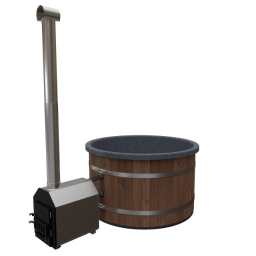Houtgestookt Hottub FS Kotka 6-8p met externe kachel-Finesse Wellness BV