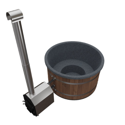 Houtgestookt Hottub FS Kotka 6-8p met externe kachel-Finesse Wellness BV