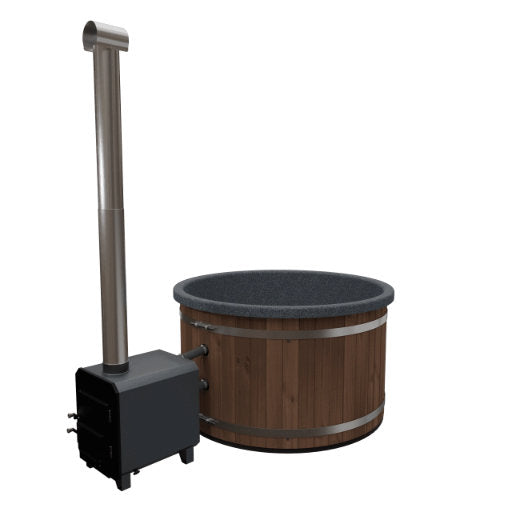 Houtgestookt Hottub FS Kotka 6-8p met externe kachel-Finesse Wellness BV