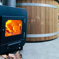 Houtgestookt Hottub FS Vantaa 4-6p met externe kachel-Finesse Wellness BV